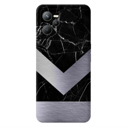 Realme C35 Marble Arrow Down Transparent Silicone TPU Θήκη