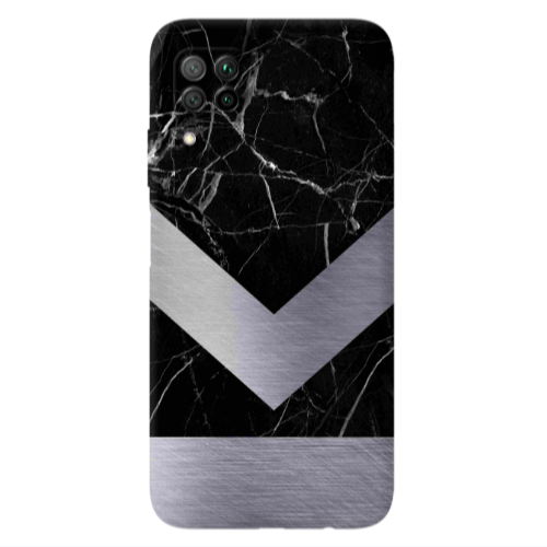 Huawei P40 Lite Marble Arrow Down Transparent Silicone TPU Θήκη