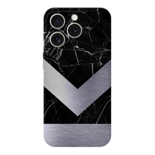 Apple iPhone 15 Pro Marble Arrow Down Transparent Silicone TPU Θήκη