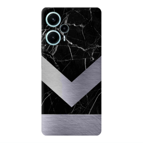 Xiaomi Poco F5 Marble Arrow Down Transparent Silicone TPU Θήκη
