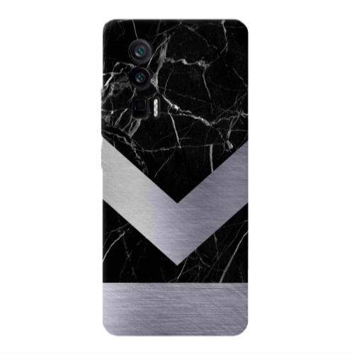 Xiaomi Poco F5 Pro Marble Arrow Down Transparent Silicone TPU Θήκη