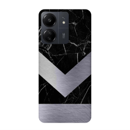 Xiaomi Redmi 13C Marble Arrow Down Transparent Silicone TPU Θήκη