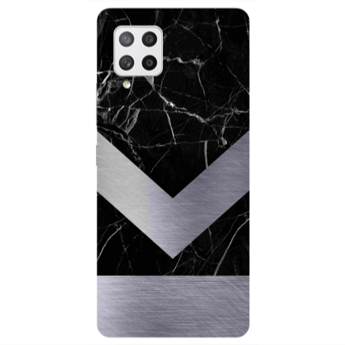 Samsung A42 5G Marble Arrow Down Transparent Silicone TPU Θήκη