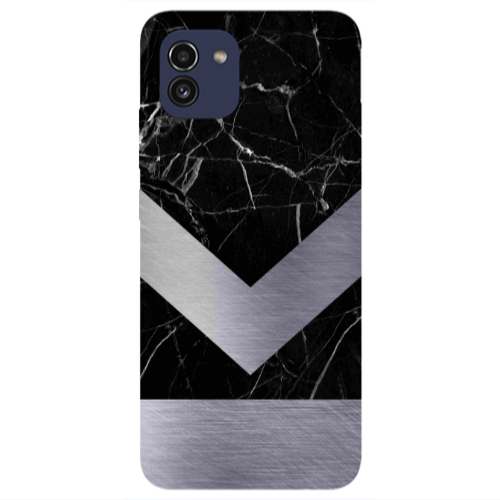 Samsung A03 Marble Arrow Down Transparent Silicone TPU Θήκη