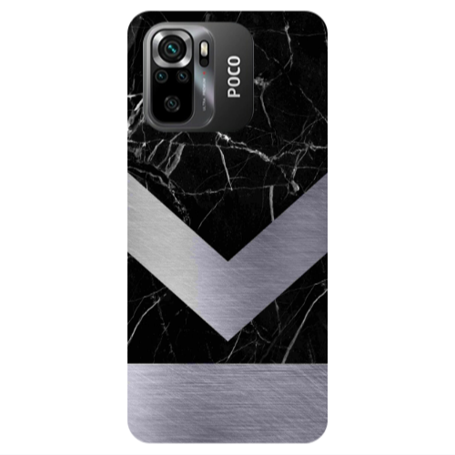 Xiaomi Poco M5 s Marble Arrow Down Transparent Silicone TPU Θήκη