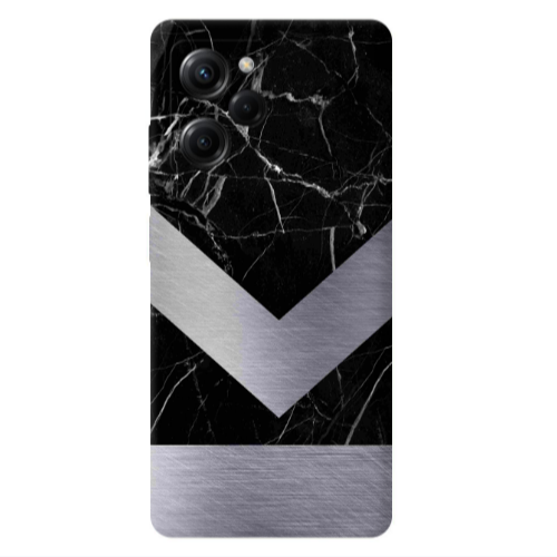 Xiaomi Poco X5 Pro Marble Arrow Down Transparent Silicone TPU Θήκη