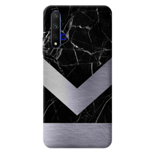 Huawei Nova 5 T Marble Arrow Down Transparent Silicone TPU Θήκη