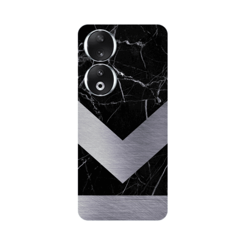Honor 90 5G Marble Arrow Down Transparent Silicone TPU Θήκη
