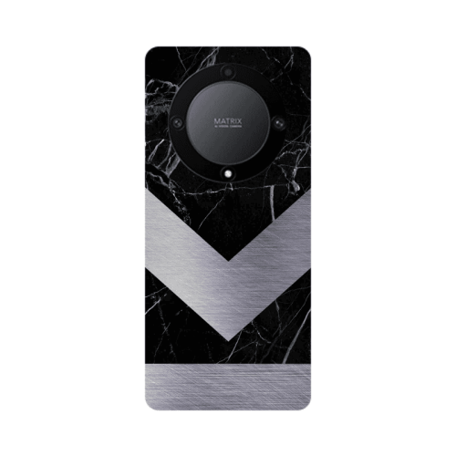 Honor Magic5 Lite 5G Marble Arrow Down Transparent Silicone TPU Θήκη