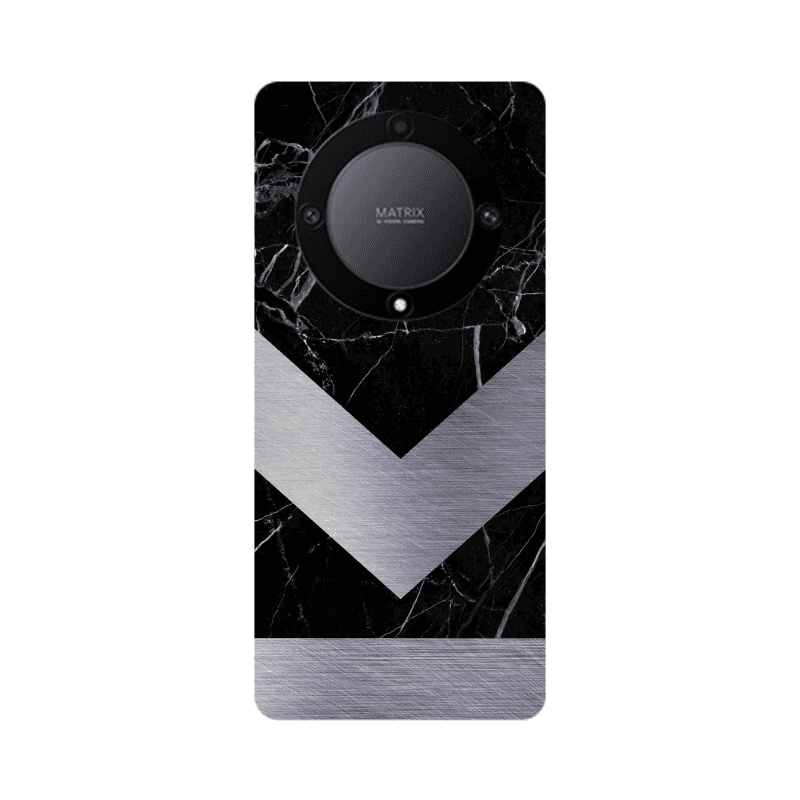 Honor Magic5 Lite 5G Marble Arrow Down Transparent Silicone TPU Θήκη