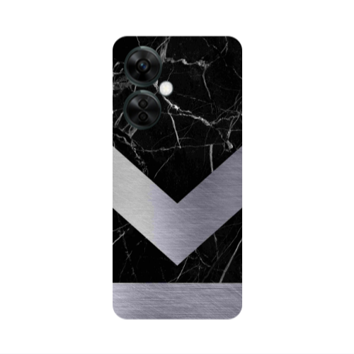 Oneplus Nord CE 3 Lite 5G Marble Arrow Down Transparent Silicone TPU Θήκη