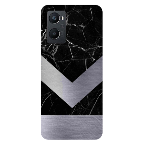 Oppo A 96 Marble Arrow Down Transparent Silicone TPU Θήκη