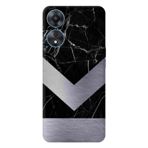 Oppo A 98 Marble Arrow Down Transparent Silicone TPU Θήκη