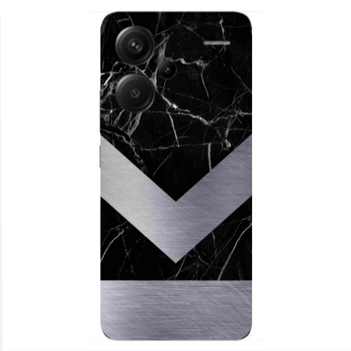 Xiaomi Redmi Note 13 Pro+ 5G  Marble Arrow Down Transparent Silicone TPU Θήκη