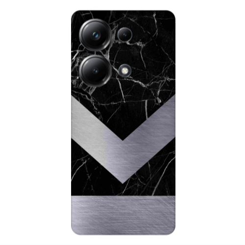 Xiaomi Poco M6 Pro 4G Marble Arrow Down Transparent Silicone TPU Θήκη