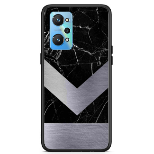 Realme Gt Neo 2 Marble Arrow Down Black Glossy Θήκη