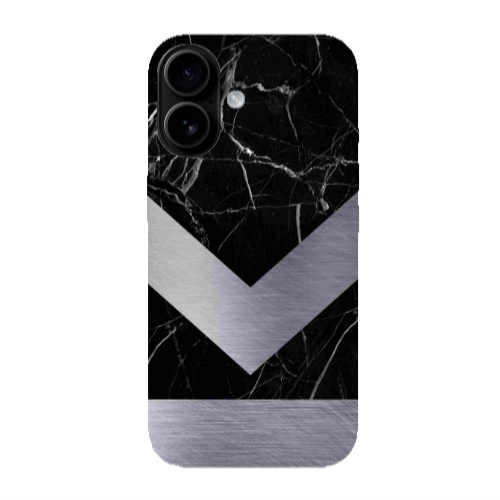 Apple Iphone 16 Marble Arrow Down Transparent Silicone TPU Θήκη