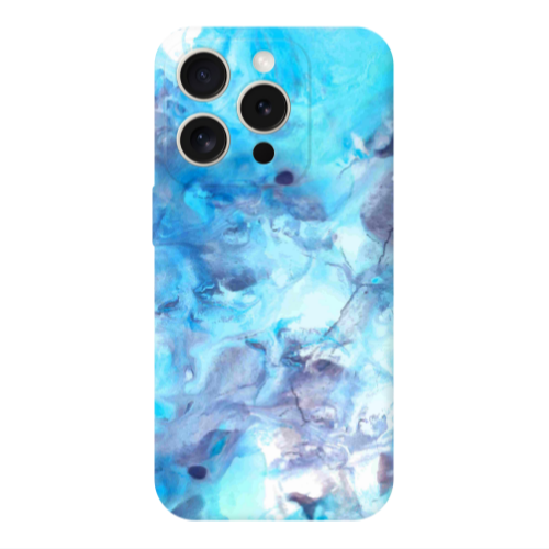 Apple Iphone 16 Pro Max Marble Clouds Transparent Silicone TPU Θήκη