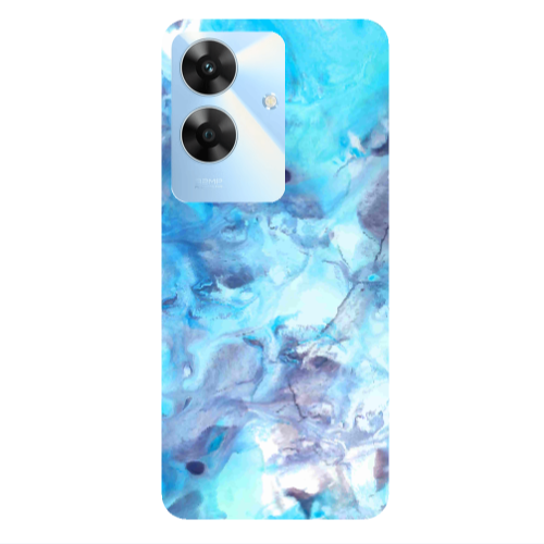 Realme Note 60 Marble Clouds Transparent Silicone TPU Θήκη