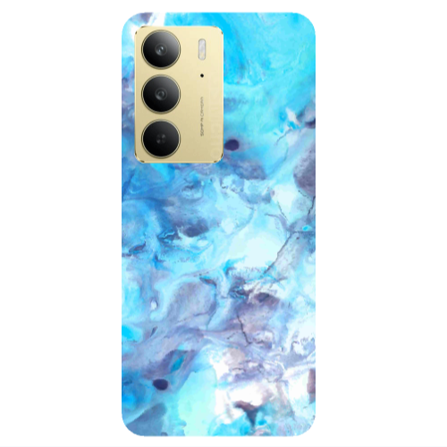 Realme C 75 Marble Clouds Transparent Silicone TPU Θήκη