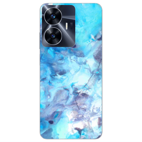 Realme Note 50 Marble Clouds Transparent Silicone TPU Θήκη