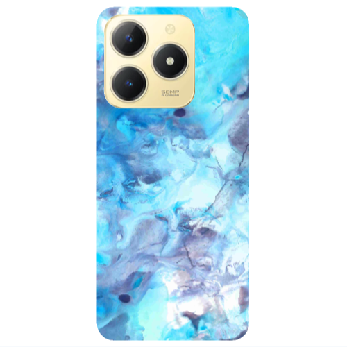 Realme C61 Marble Clouds Transparent Silicone TPU Θήκη