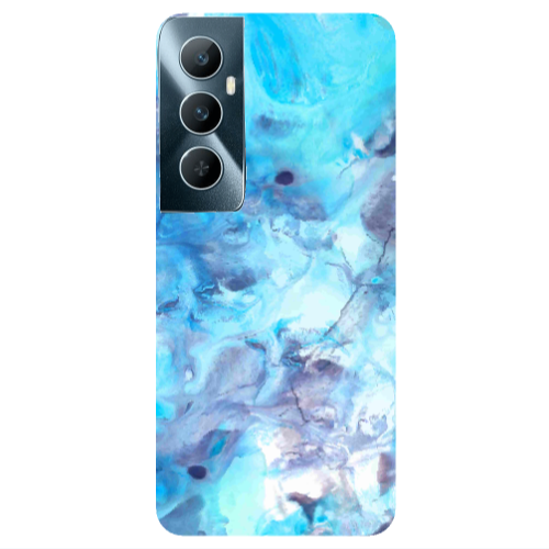 Realme C65 Marble Clouds Transparent Silicone TPU Θήκη