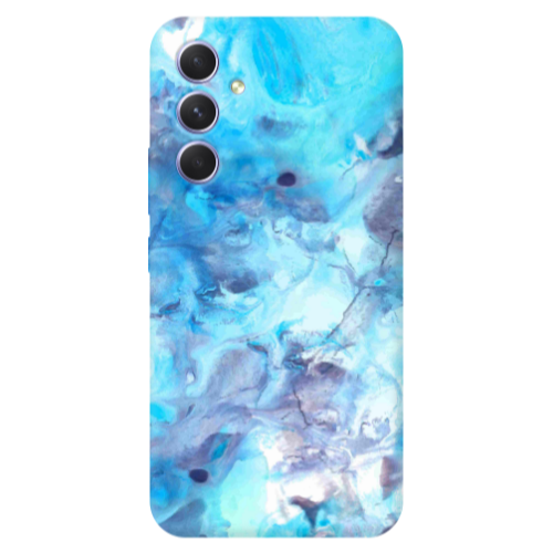 Samsung A36 Marble Clouds Transparent Silicone TPU Θήκη