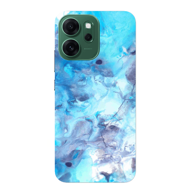 Oppo Reno 14 FS Marble Clouds Transparent Silicone TPU Θήκη