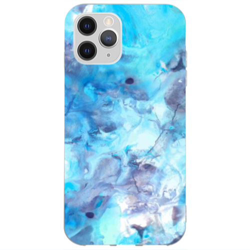 Apple iPhone 13 Pro Max Marble Clouds Transparent Silicone TPU Θήκη