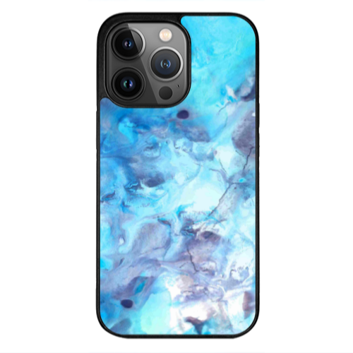 Apple iPhone 13 Pro Max Marble Clouds Black Glossy Θήκη
