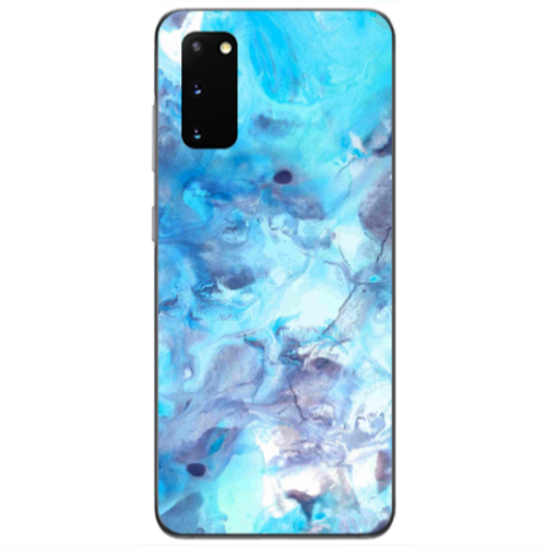Samsung S20 Marble Clouds Transparent Silicone TPU Θήκη