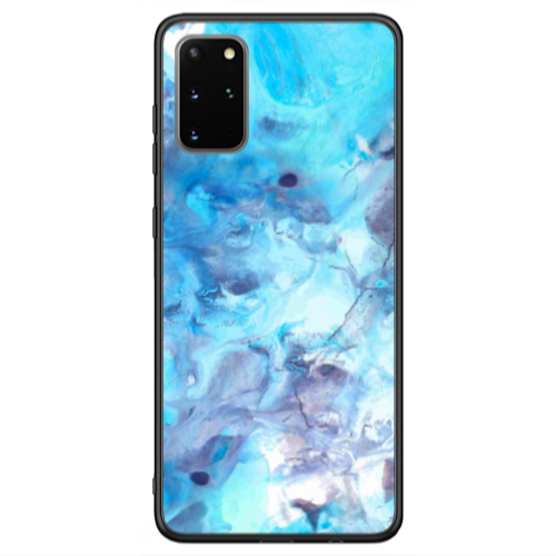 Samsung S20 FE Marble Clouds Black Glossy Θήκη