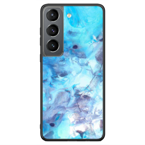 Samsung S21 Ultra Marble Clouds Black Glossy Θήκη