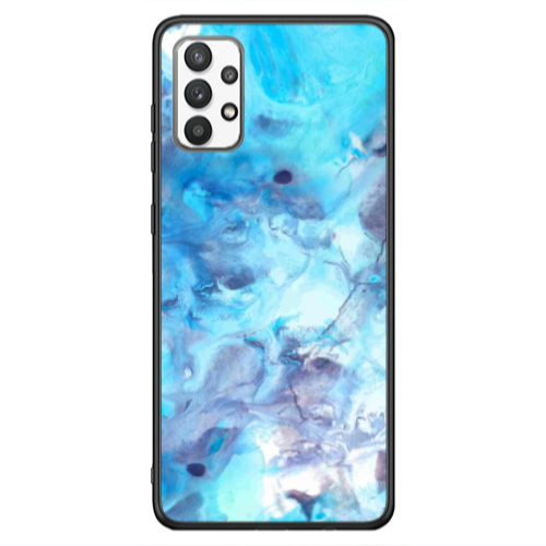 Samsung A13 4G Marble Clouds Black Glossy Θήκη