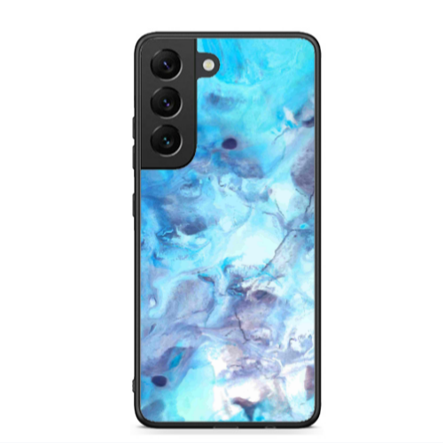 Samsung S22 Plus Marble Clouds Black Glossy Θήκη