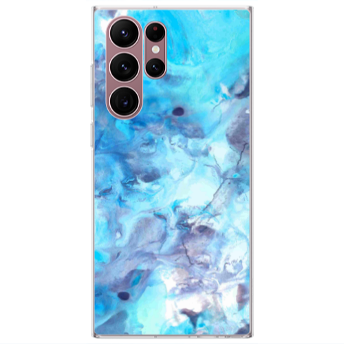 Samsung S22 Ultra Marble Clouds Transparent Silicone TPU Θήκη