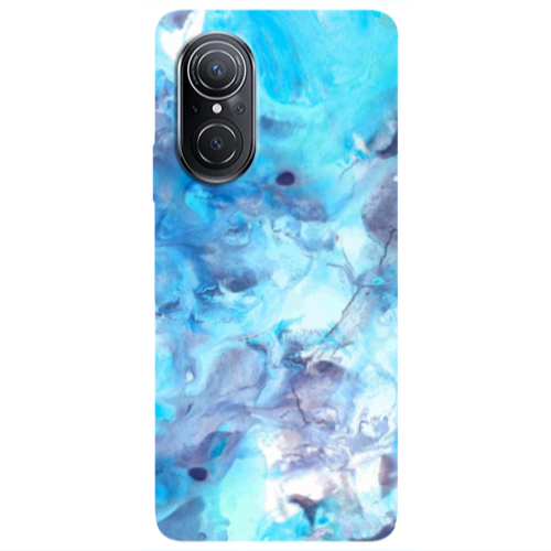 Huawei Nova 9 SE Marble Clouds Transparent Silicone TPU Θήκη