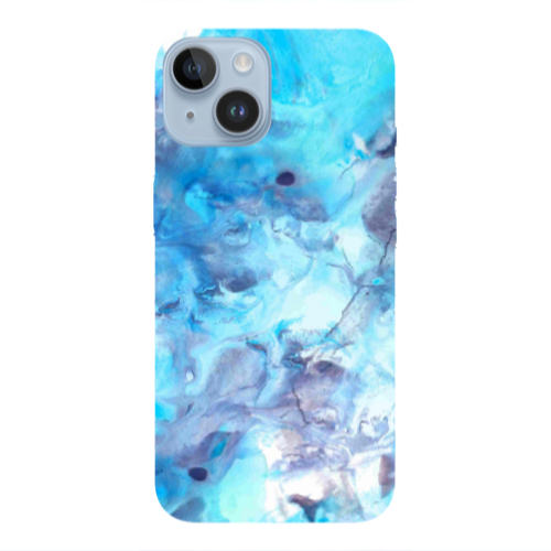 Apple iPhone 14 Plus Marble Clouds Transparent Silicone TPU Θήκη
