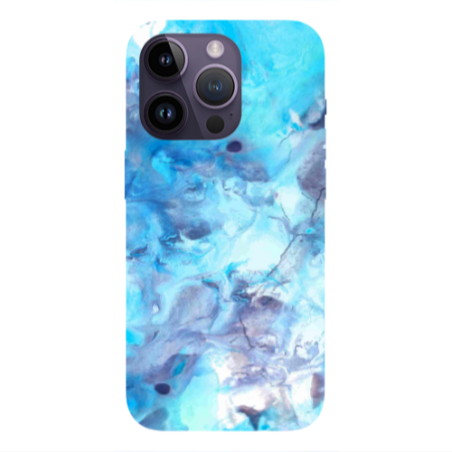 Apple iPhone 14 Pro Max Marble Clouds Transparent Silicone TPU Θήκη