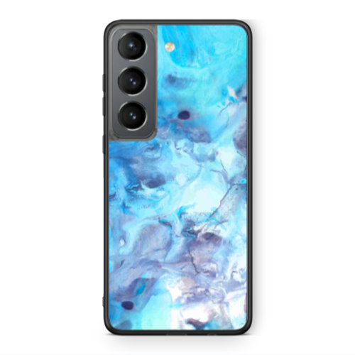 Samsung S21 PLUS Marble Clouds Black Glossy Θήκη