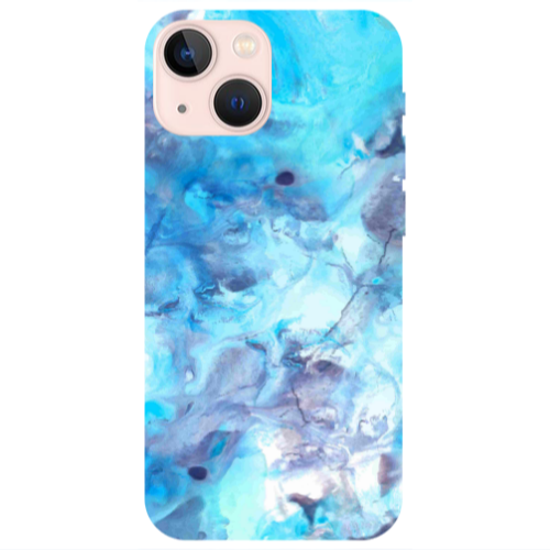 Apple iPhone 13 Mini Marble Clouds Transparent Silicone TPU Θήκη