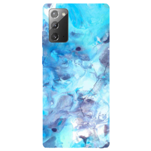 Samsung Note 20 Marble Clouds Transparent Silicone TPU Θήκη