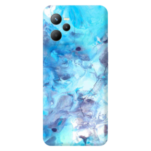 Realme C35 Marble Clouds Transparent Silicone TPU Θήκη