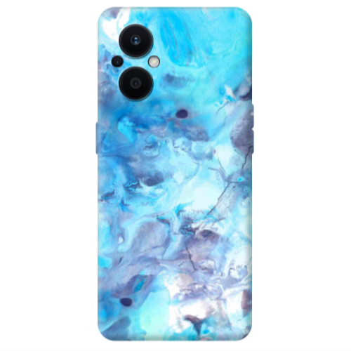 Oppo Reno 7 Lite Marble Clouds Transparent Silicone TPU Θήκη