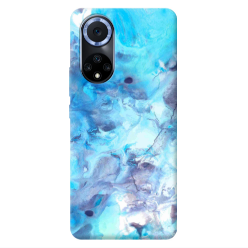 Huawei Nova 9 Marble Clouds Transparent Silicone TPU Θήκη