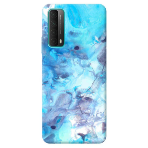 Huawei P Smart 2021 Marble Clouds Transparent Silicone TPU Θήκη