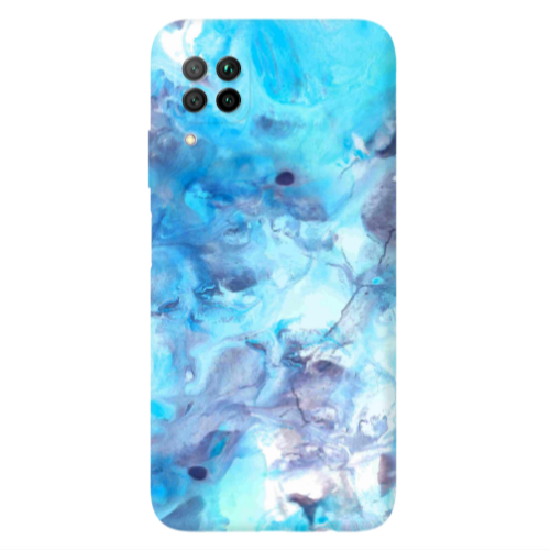 Huawei P40 Lite Marble Clouds Transparent Silicone TPU Θήκη