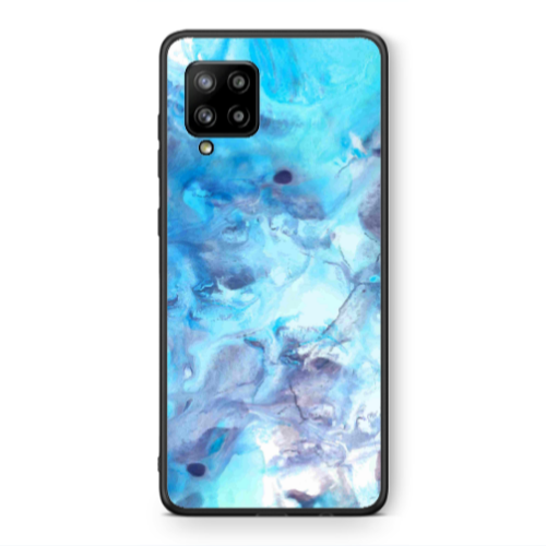 Samsung A42 5G Marble Clouds Black Glossy Θήκη