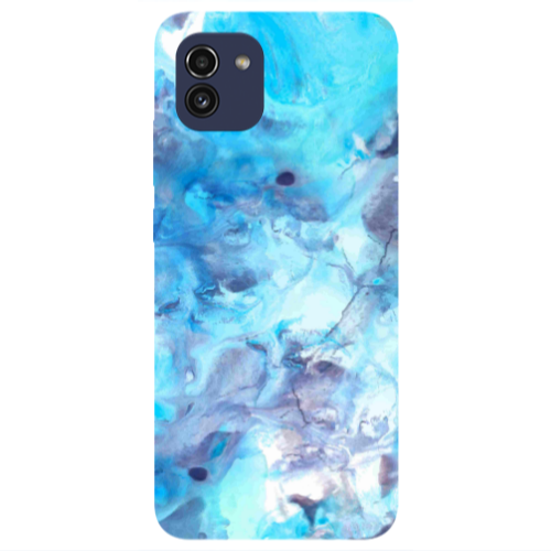Samsung A03 Marble Clouds Transparent Silicone TPU Θήκη